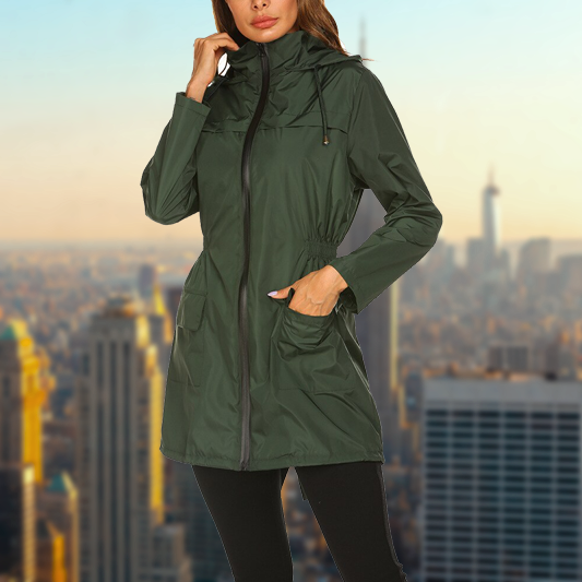 Women's Waterproof Rain Jacket – Durable Comfort and Style