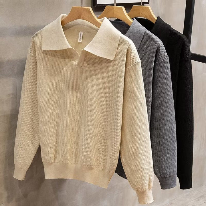 Reid Men's Collared Pullover Sweater - Elena Harper