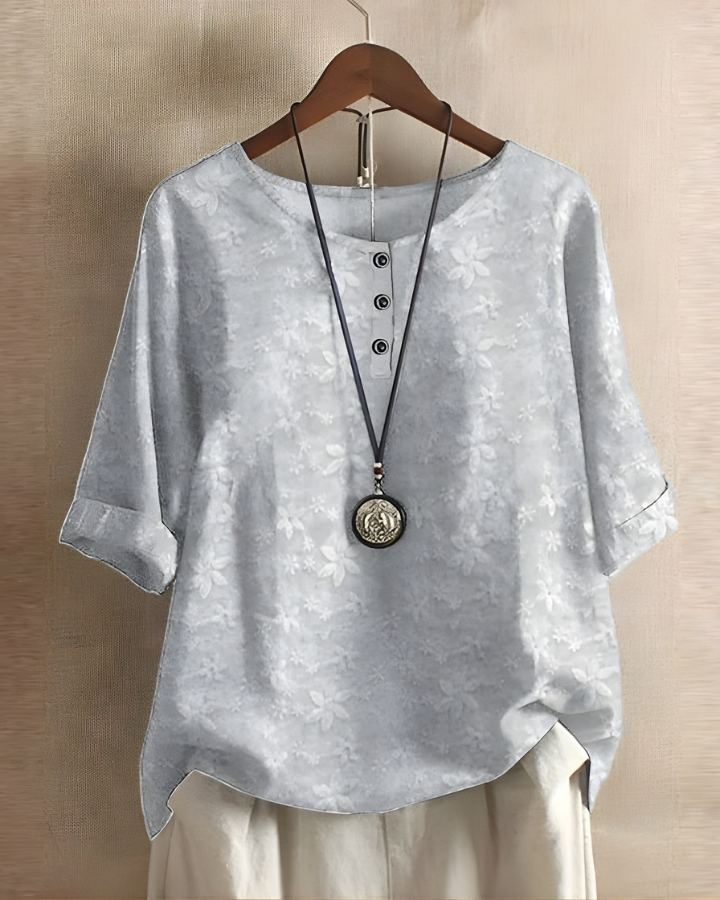 Relaxed Summer Boho Top, view 7 - Elena Harper
