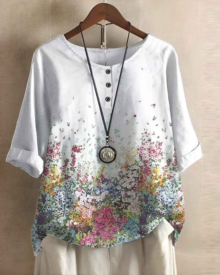 Relaxed Summer Boho Top, view 8 - Elena Harper