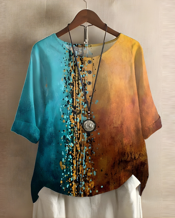 Relaxed Summer Boho Top, view 9 - Elena Harper