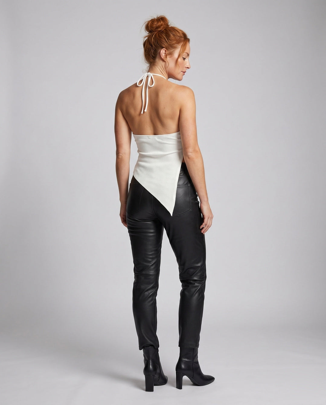 Damen Cropped Top mit asymmetrischem Design