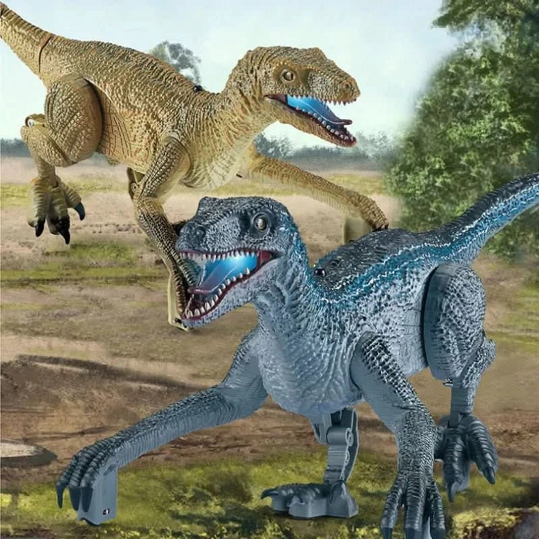 Remote Control T-Rex Dinosaur Toy With Realistic Roaring Sounds Lights And Interactive Walking Action