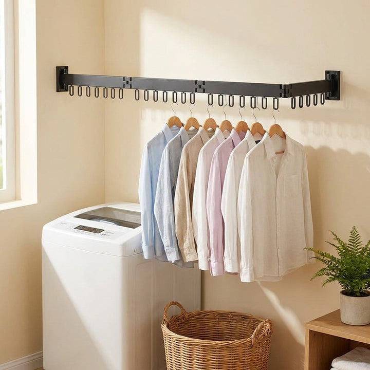 Retractable Drying Rack For Clothes Wall Mounted