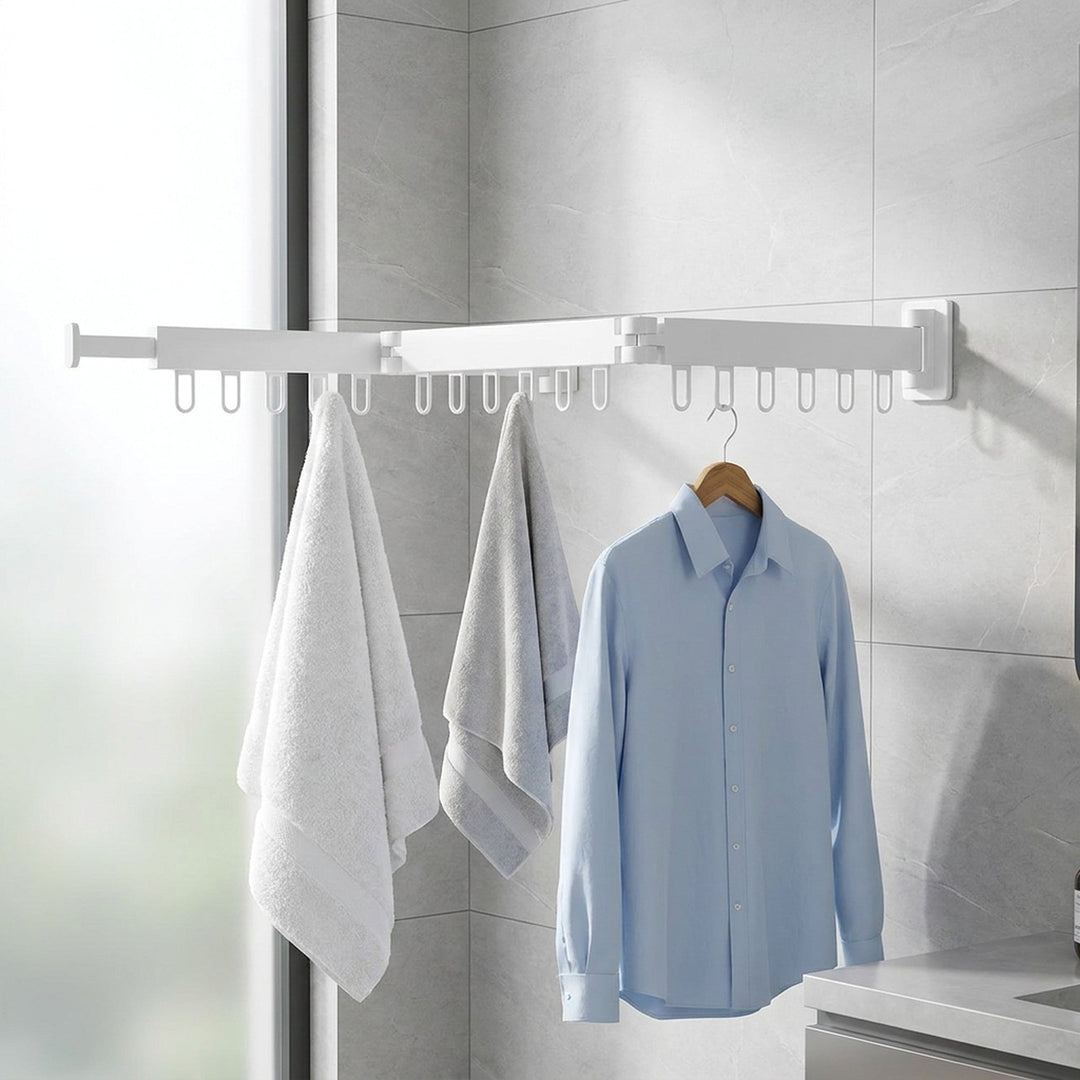Retractable Drying Rack For Clothes Wall Mounted