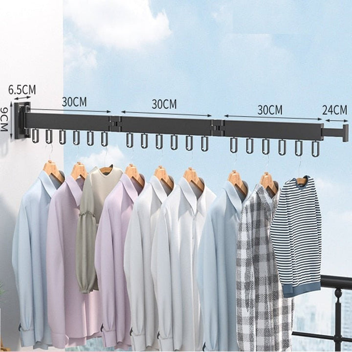 Retractable Drying Rack For Clothes Wall Mounted