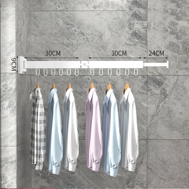 Retractable Wall Drying Rack For Clothes