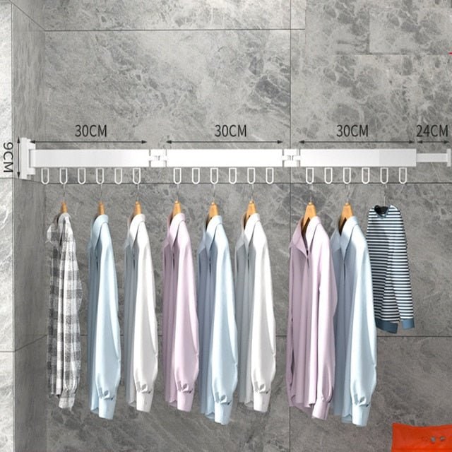 Retractable Wall Drying Rack For Clothes
