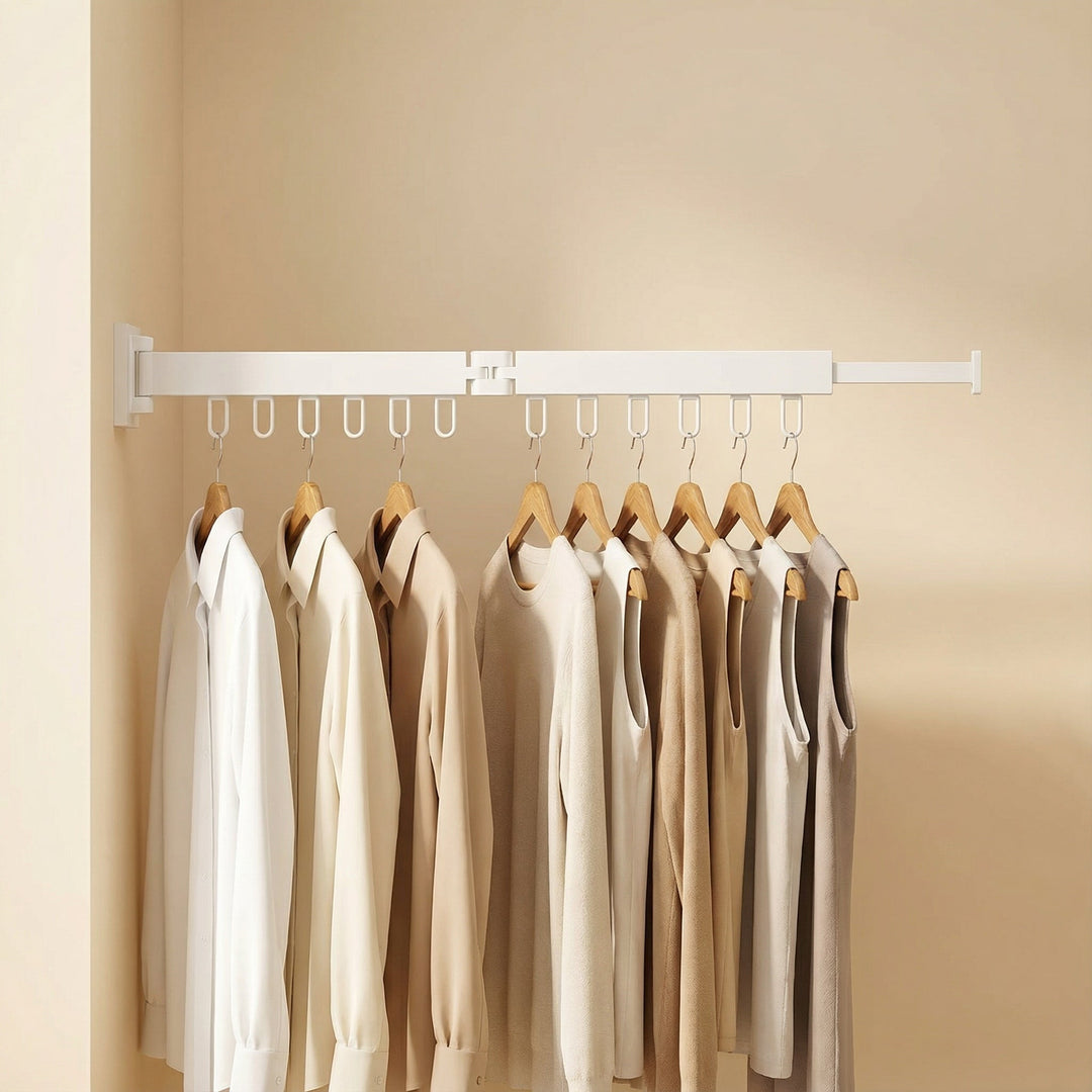 Retractable Wall Drying Rack For Clothes