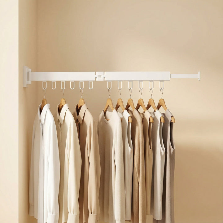 Retractable Wall Drying Rack For Clothes