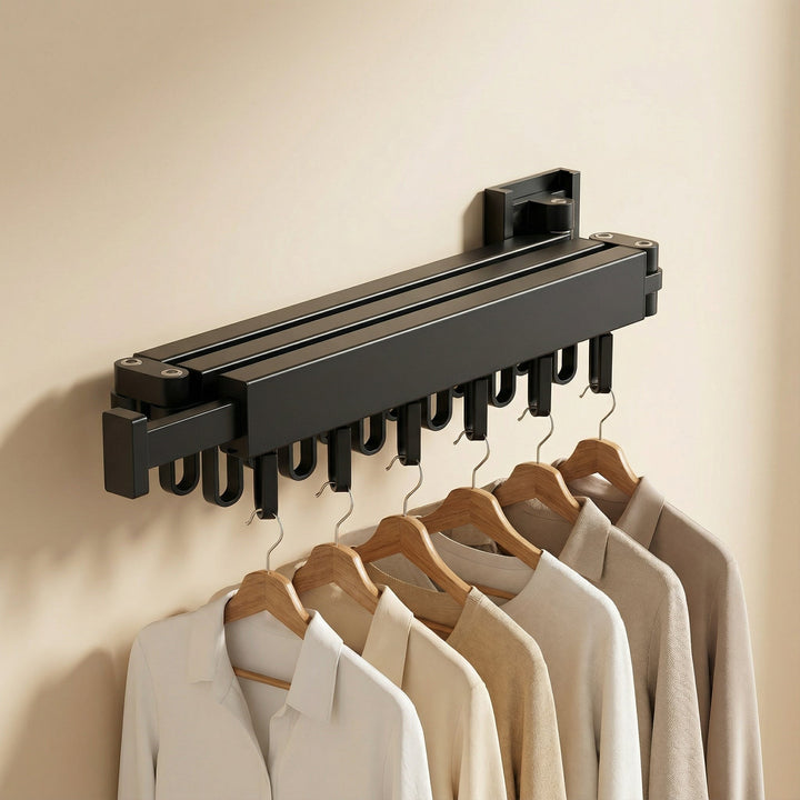Retractable Wall Drying Rack For Clothes