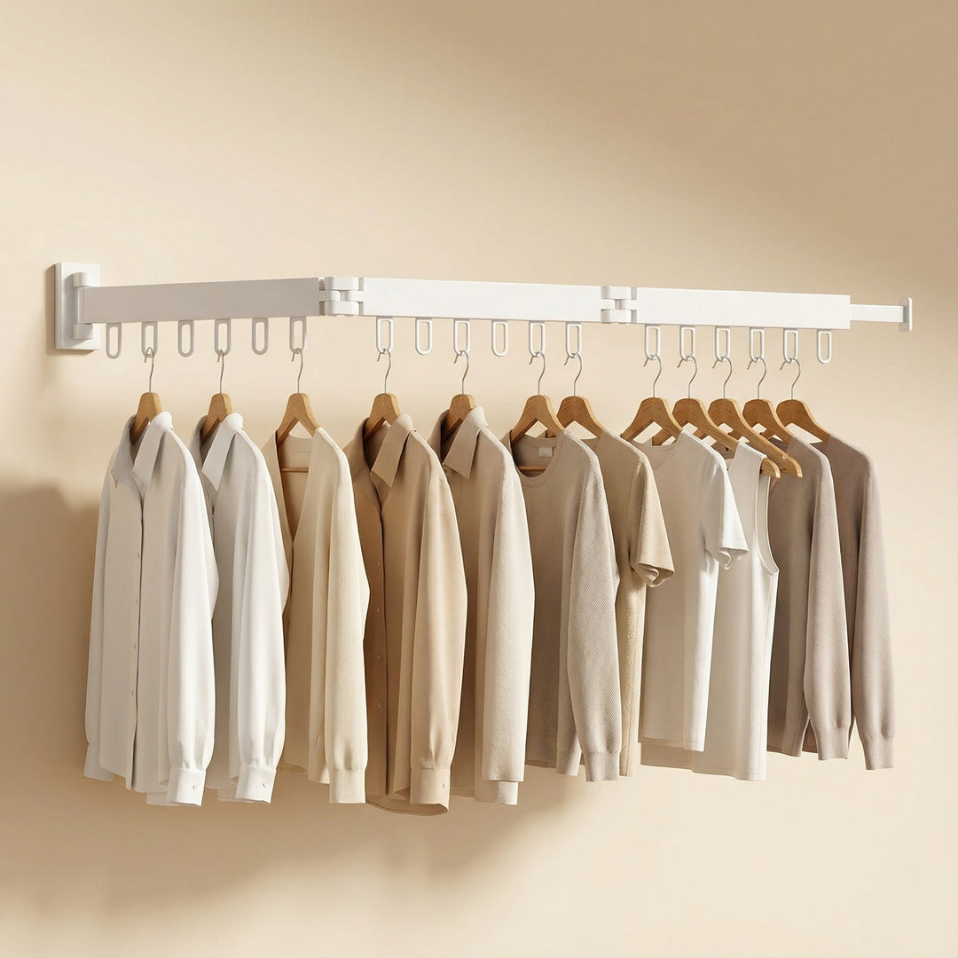 Retractable Wall Drying Rack For Clothes