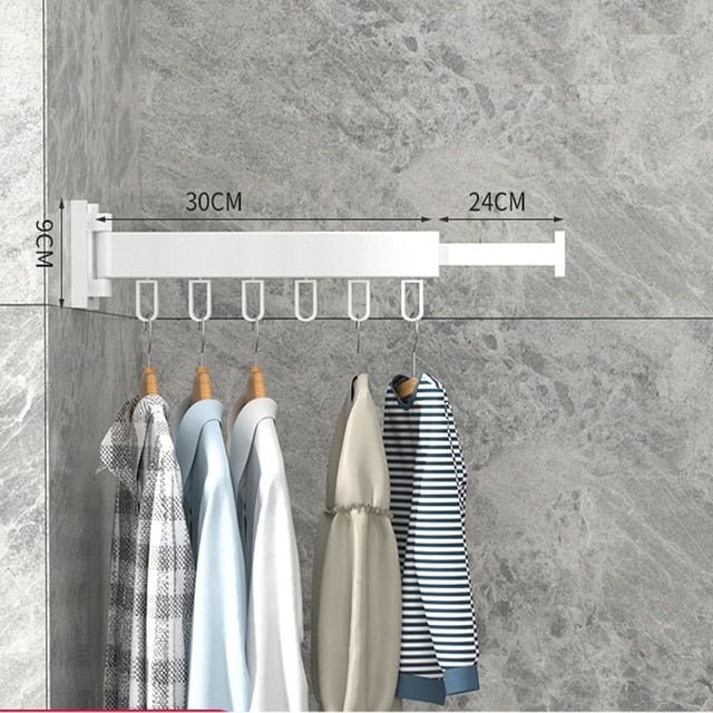 Retractable Wall Drying Rack For Clothes