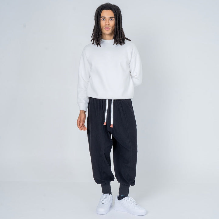 Riku Comfortable Cotton Harem Pants, view 8 - Elena Harper
