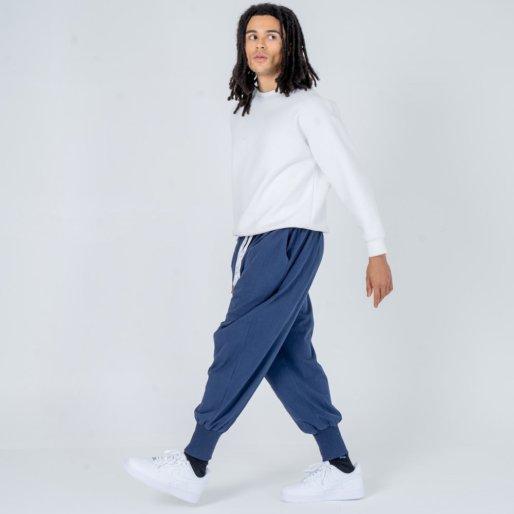 Riku Comfortable Cotton Harem Pants, view 7 - Elena Harper