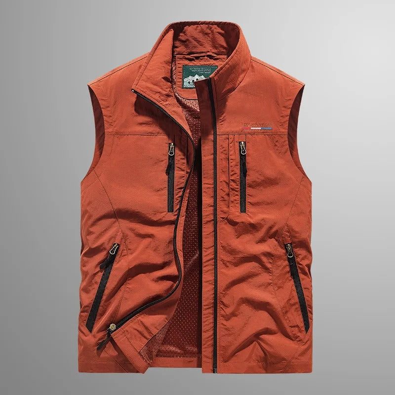 Cargo Bodywarmer with Zipper for Men