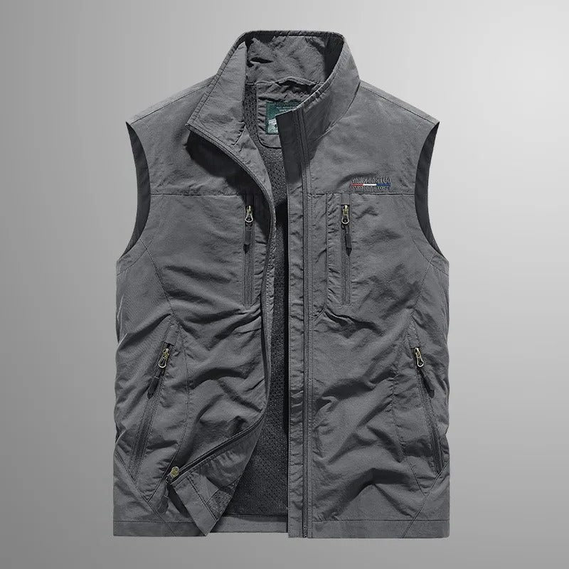 Cargo Bodywarmer with Zipper for Men