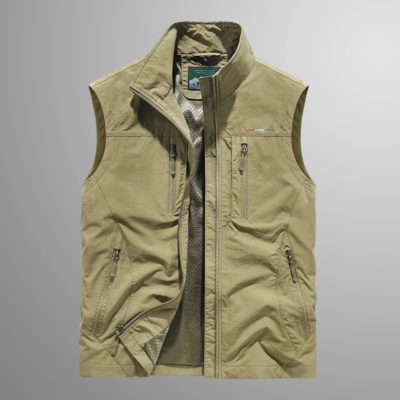 Cargo Bodywarmer with Zipper for Men