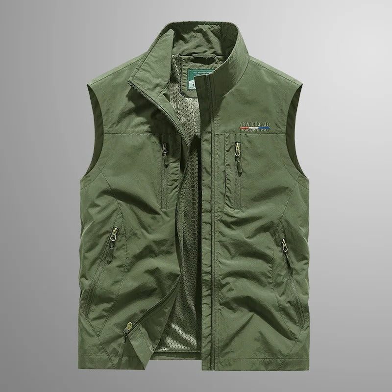 Cargo Bodywarmer with Zipper for Men