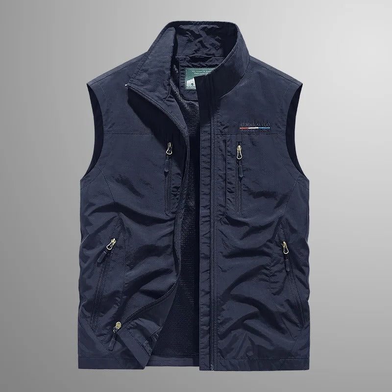 Cargo Bodywarmer with Zipper for Men