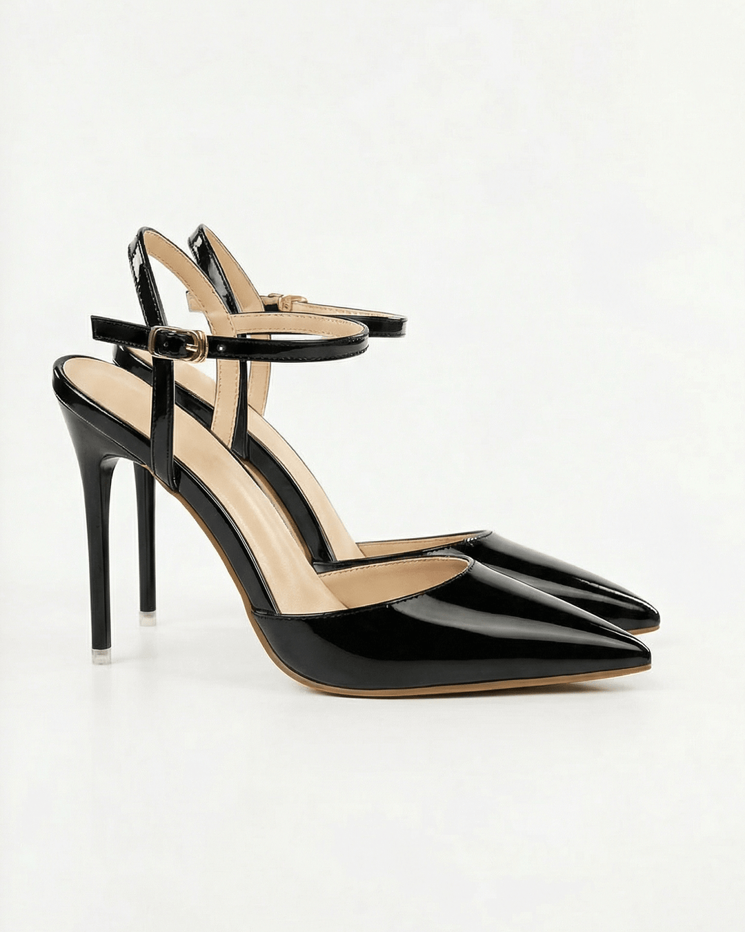 Women's Metallic Finish Pointed Toe Heels