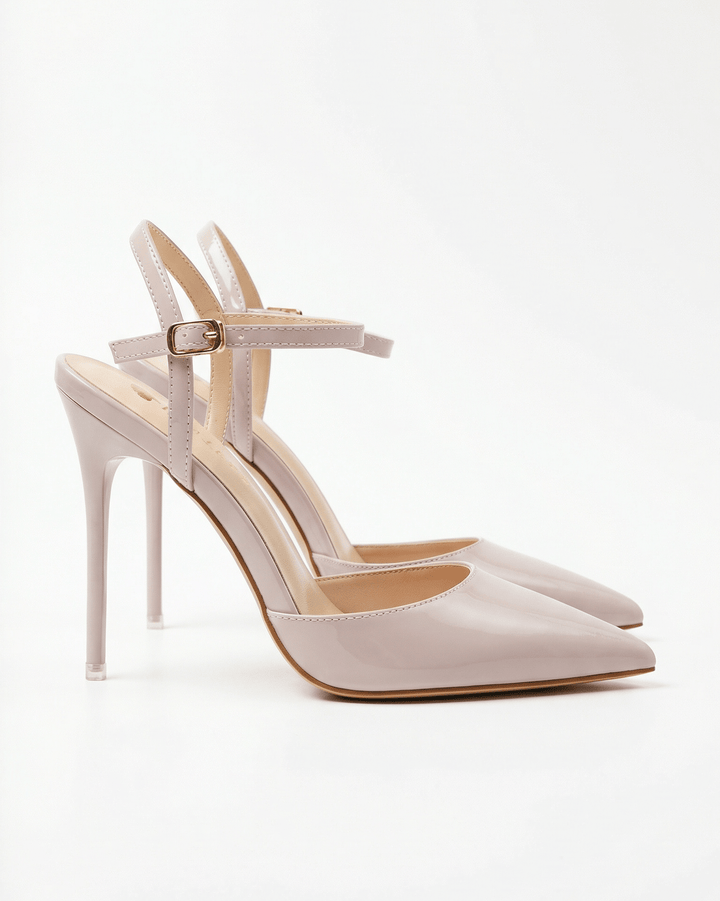 Women's Metallic Finish Pointed Toe Heels