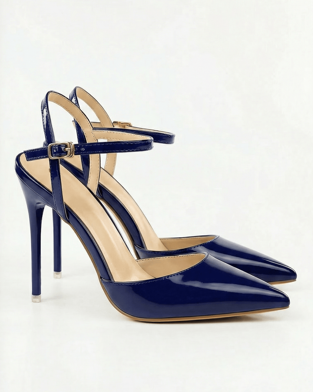 Women's Metallic Finish Pointed Toe Heels