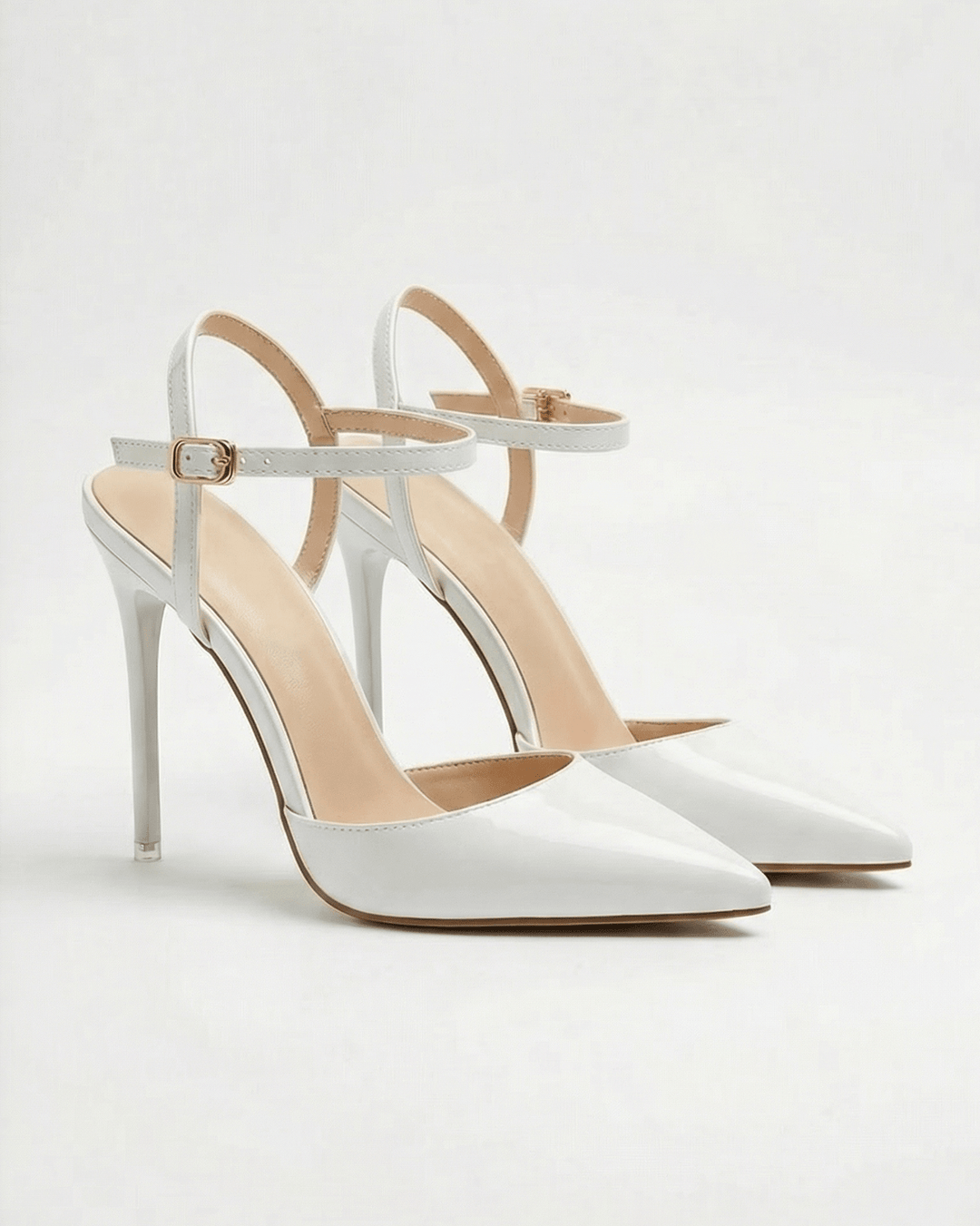 Women's Metallic Finish Pointed Toe Heels