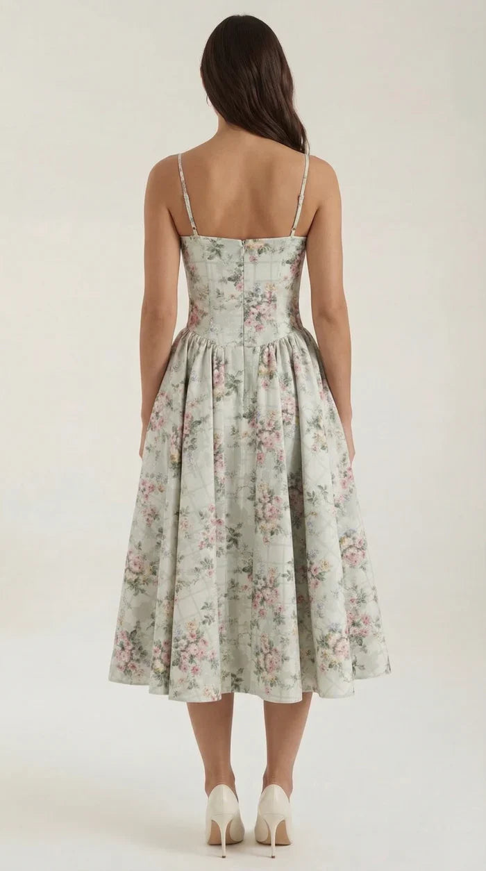 Mila™ | Elegant Midi Dress with Straps
