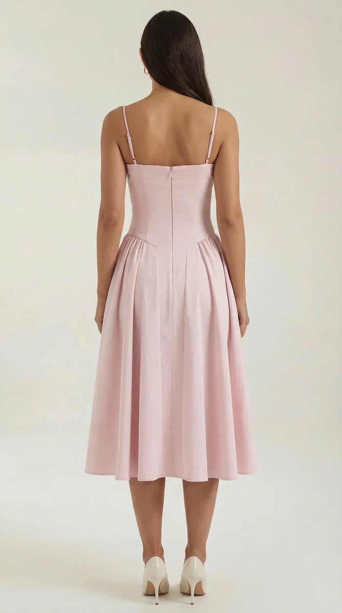 Mila™ | Elegant Midi Dress with Straps