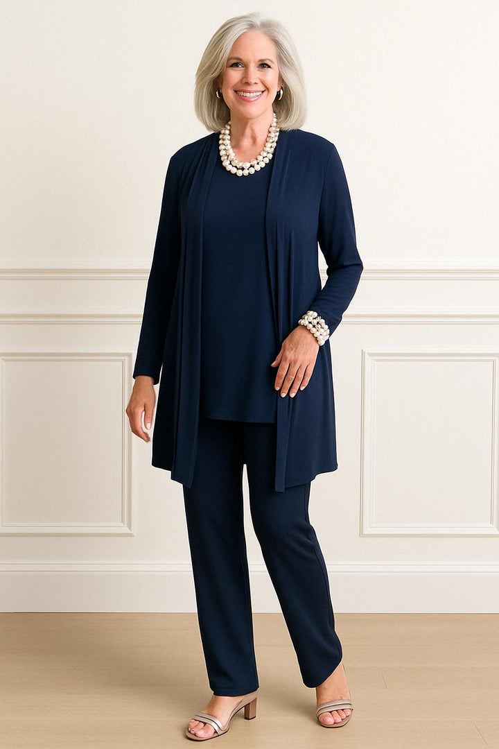Margaret | Luxe Harmony Cardigan Pants 3-Piece Set