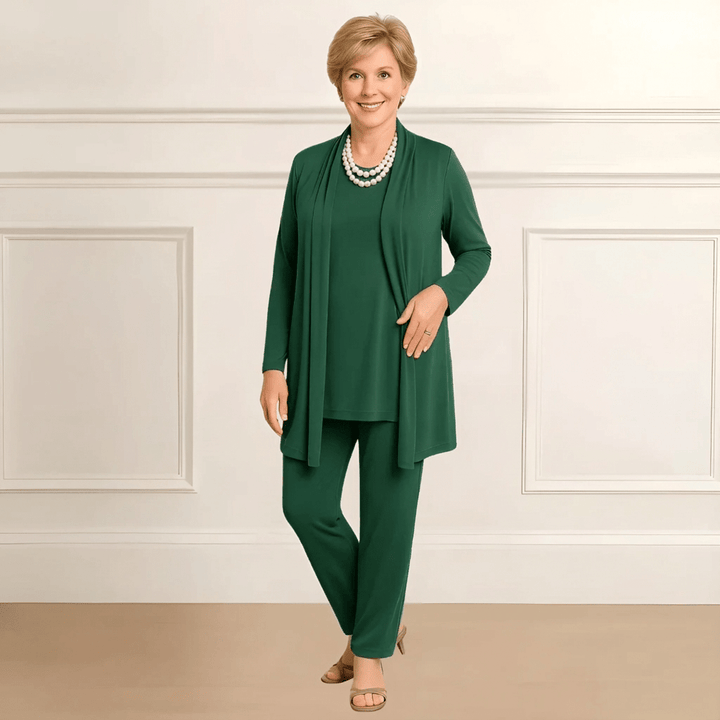 Rosy Cardigan, Top & Pants Set