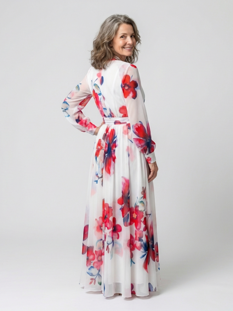 Lillian™  |  Sleeve Wrap Maxi Dress