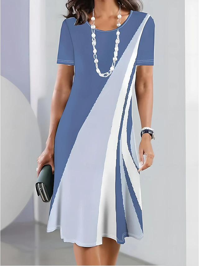 Tessa Elegant Flowing Midi Dress, view 3 - Elena Harper