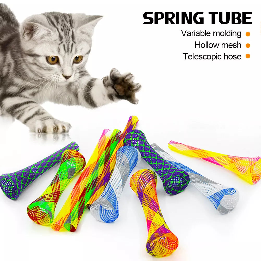 Interactive Cat Mesh Stick Toy for Playtime Fun