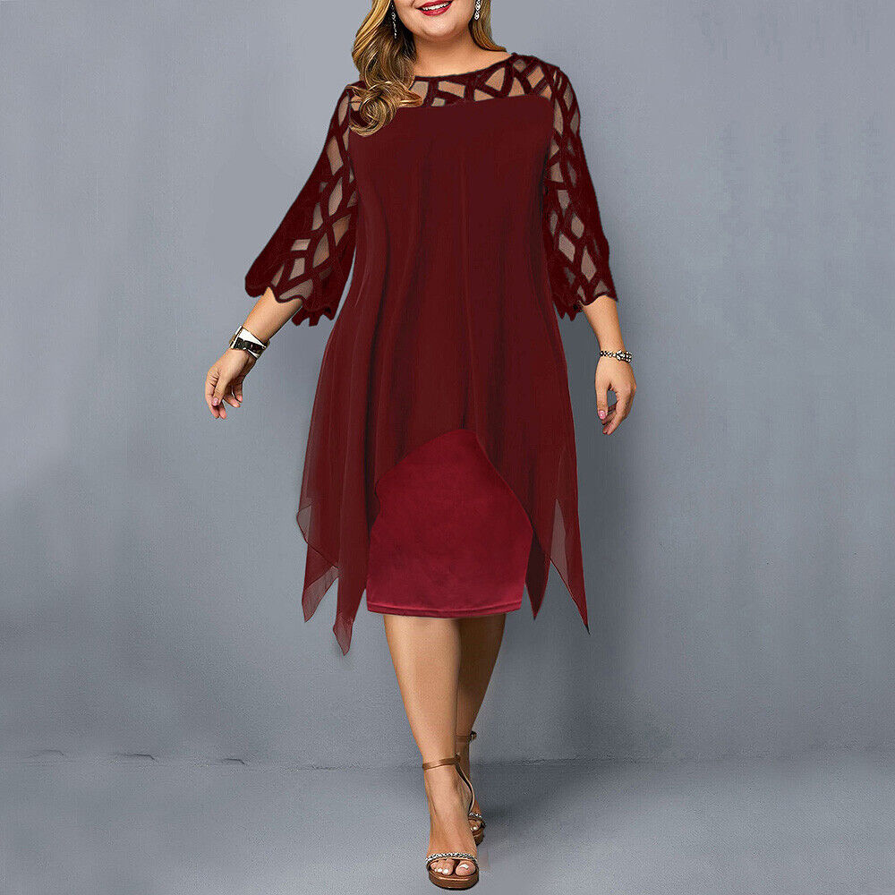 Sophie - Elegant Midi Dress for Women Plus Size