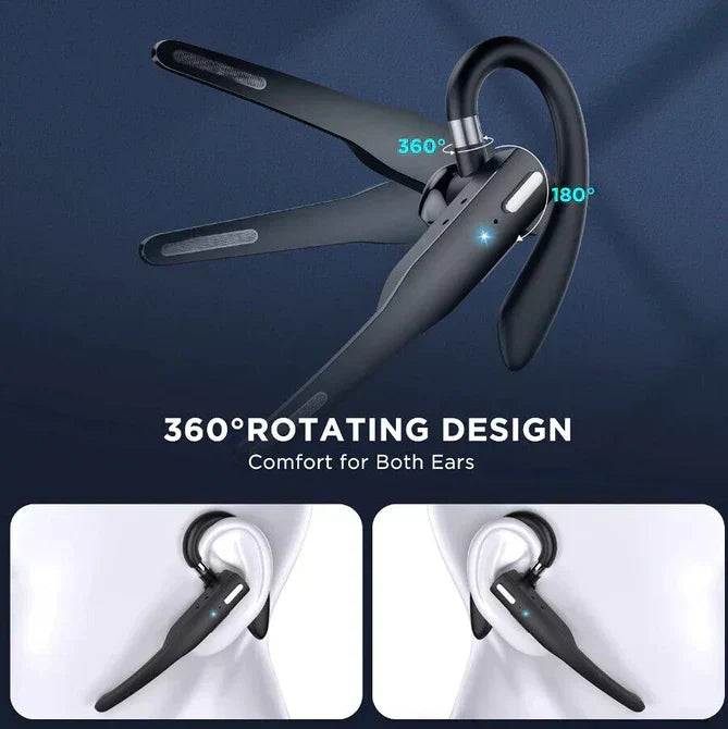 Trucker Dual Mic Bluetooth 5.1 Wireless Headset with Noise Cancellation