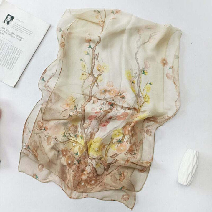 Vintage Floral Print Scarf