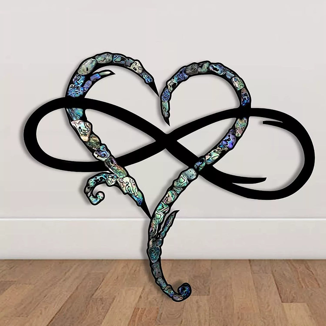 Iron Wall Decoration Infinite Heart Design for Lasting Style - Elena Harper