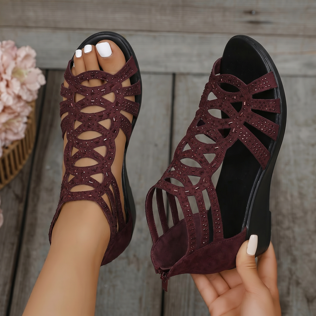 Gulia ergonomic and stylish sandals by Emma & Rose Cape Town, featuring comfortable design and modern leather straps.