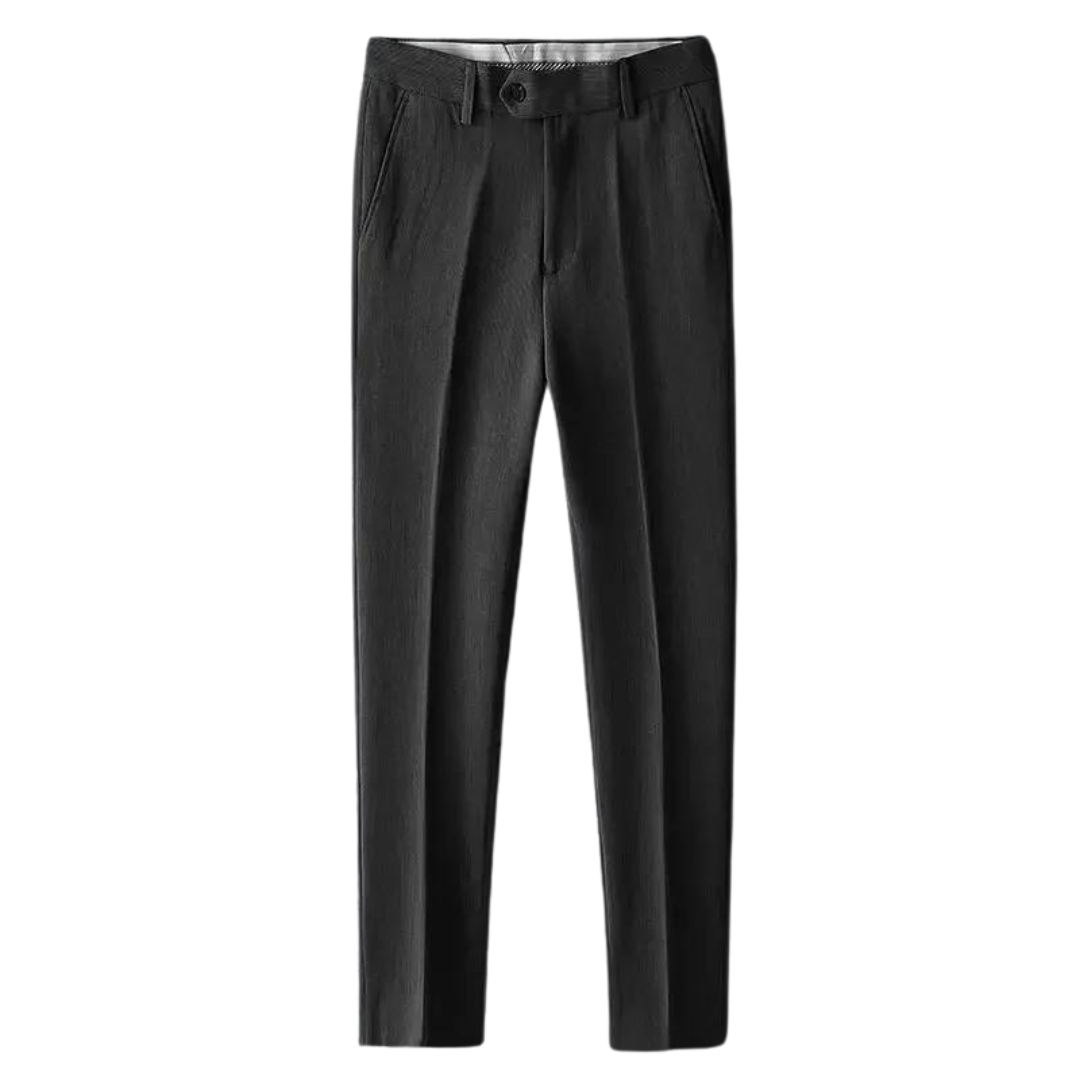 Ruben™ smart casual pants by Emma & Rose Manhattan showing tailored fit and classic design in neutral fabric.