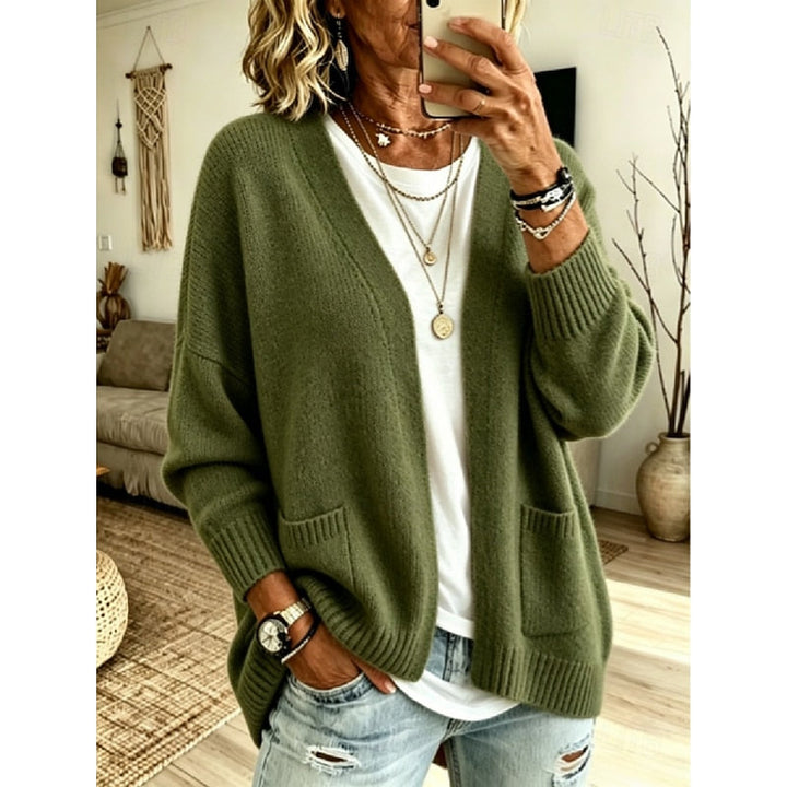Florence - Elegant Oversized Cardigan with Pockets
