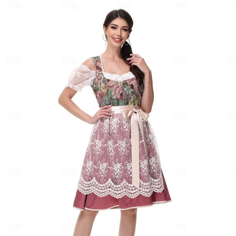 Leni Festive Oktoberfest Dirndl, view 7 - Elena Harper