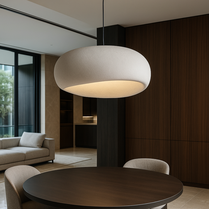 Sculpted Dome Pendant Light with Adjustable Height - Modern Design