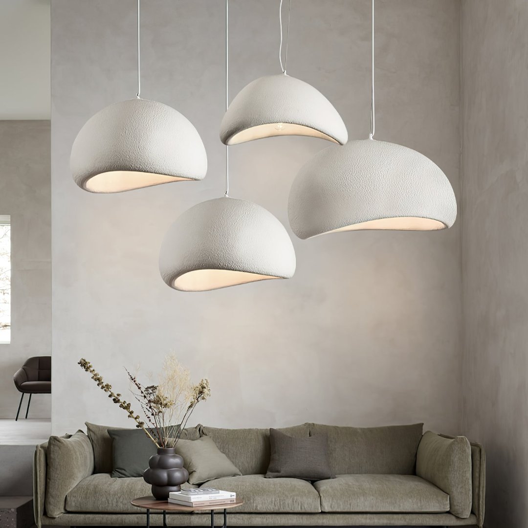 Sculpted Dome Pendant Light with Adjustable Height - Modern Design