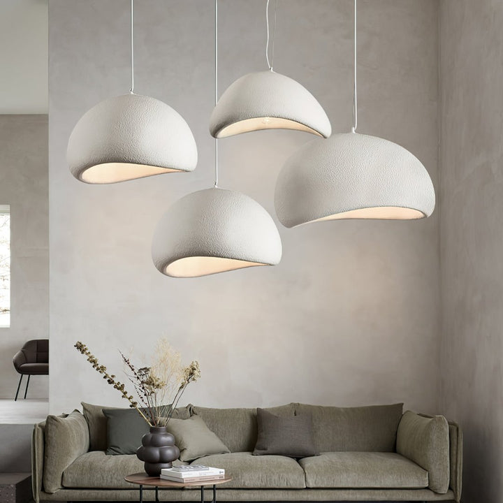 Sculpted Dome Pendant Light with Adjustable Height - Modern Design