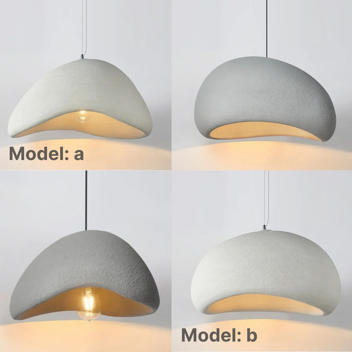 Sculpted Dome Pendant Light with Adjustable Height - Modern Design