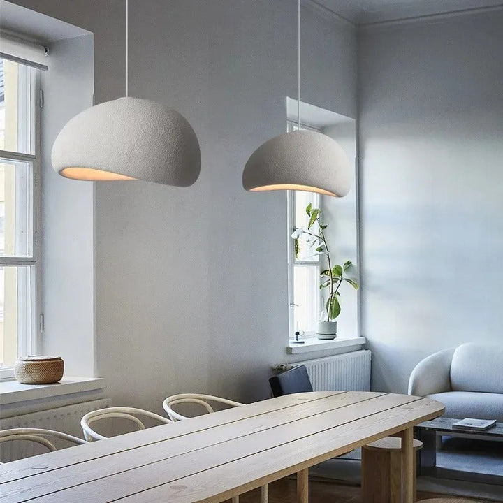 Sculpted Dome Pendant Light with Adjustable Height - Modern Design