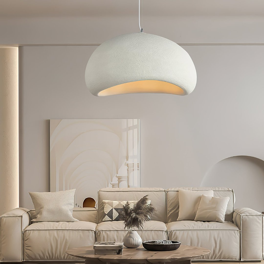 Sculpted Dome Pendant Light with Adjustable Height - Modern Design