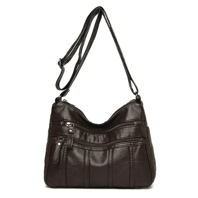 Nina Soft Leather Crossbody Bag